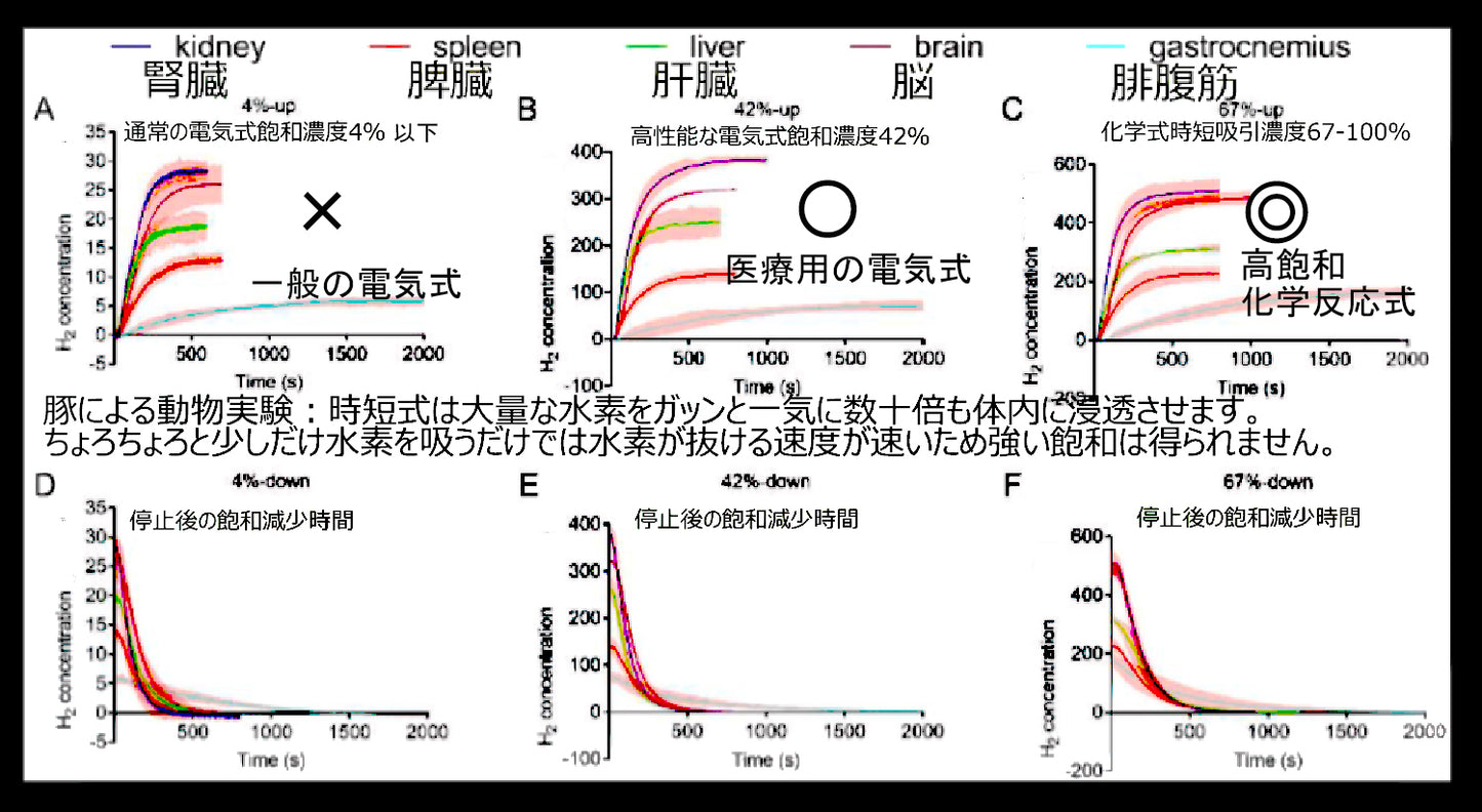 水素ガス60L 超大容量水素時短吸引器 H2-LARGE60(臨床論文検証モデル)