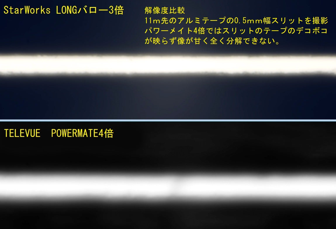 StarWorkSオリジナル 低収差ロングバローレンズ3倍
